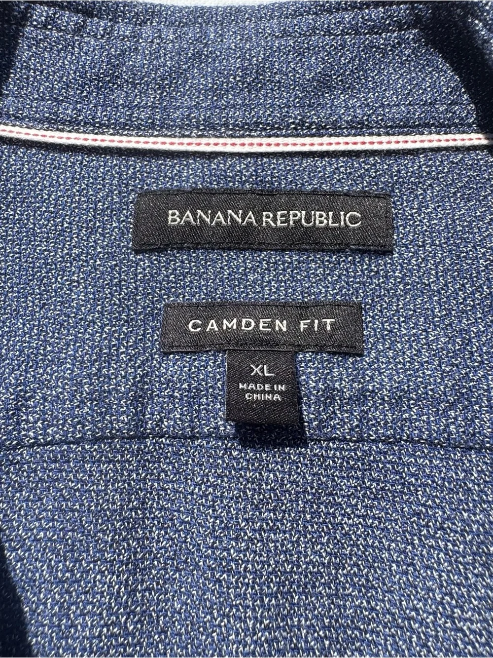 Banana Republic Indigo Button-Down Casual Shirt Camden Fit